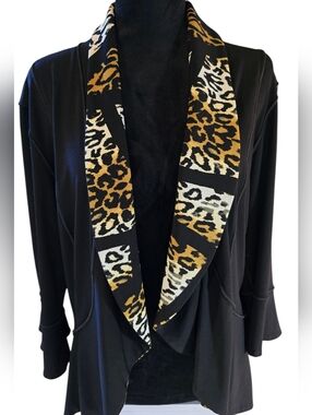 Animal Print Jacket Pants Set Medium
